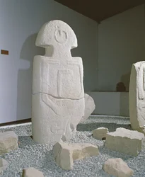 Une des stèles de Lunigiana, trouvée à Bigliolo, c.3000 av. J.-C.